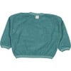 Giraffe Print Terry Sweatshirt, Sea Green - Sweatshirts - 2