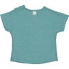 Giraffe Print Short Sleeve T-Shirt, Sea Green - T-Shirts - 2