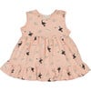 Toucan Print Sleeveless Dress, Pink - Dresses - 1 - thumbnail