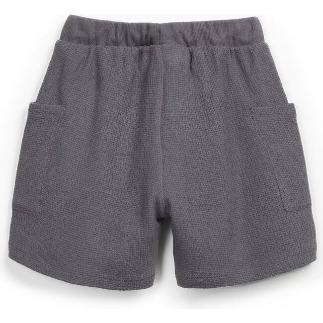 Elasticated Waist 2-Pocket Shorts, Grey - Shorts - 2