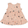 Toucan Print Sleeveless Dress, Pink - Dresses - 2