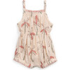 All-Over Palm Tree Print Playsuit, Beige & Multicolors - Rompers - 1 - thumbnail