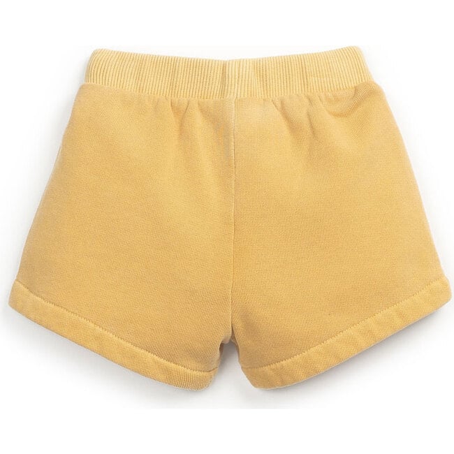 Bow Waistband Sweatshort, Mustard - Shorts - 2