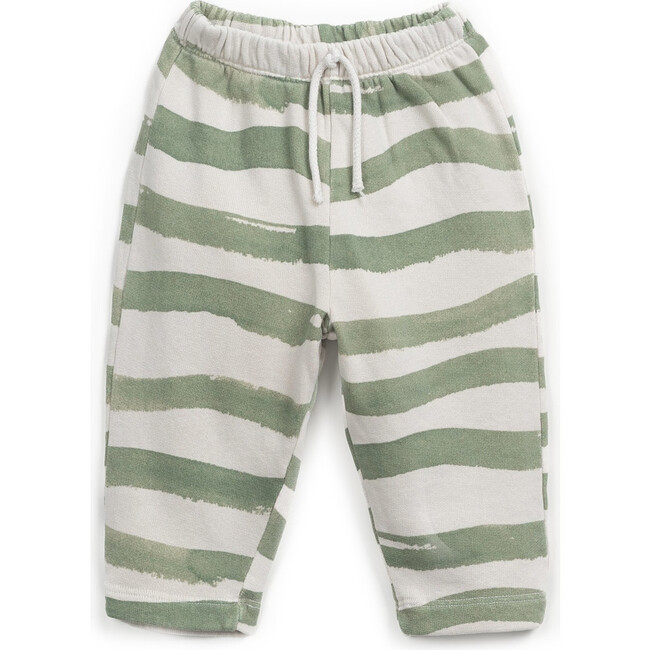 Wavey Striped Sweatpants, Green & Multicolors