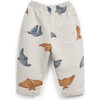 All-Over Sting Ray Print Sweatpants, Cream - Sweatpants - 2