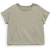 Short Sleeve Kangaroo Pocket T-Shirt, Olive - T-Shirts - 1 - thumbnail