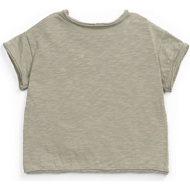 Short Sleeve Kangaroo Pocket T-Shirt, Olive - T-Shirts - 2