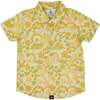 Surfy Birdy Print Short Sleeve Button-Up Shirt, Hibiscus - Shirts - 1 - thumbnail