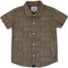 Palmitos Print Short Sleeve Button-Up Shirt, Algae - Shirts - 1 - thumbnail