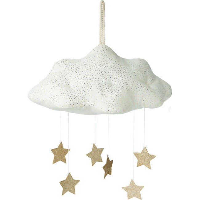PICCA LOULOU CLOUD Corduroy White with stars  13"