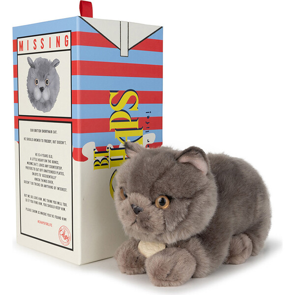 BT CHAPS FREDDY THE BRITISH SHORTHAIR in Giftbox 8" - Bon Ton Toys Plush | Maisonette