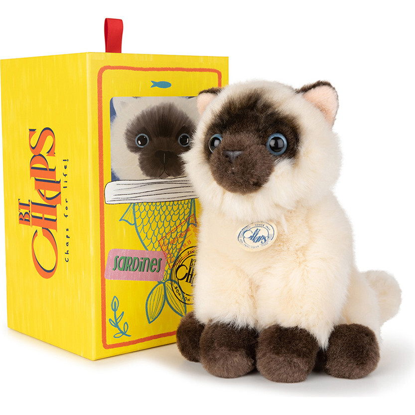 BT CHAPS EDDIE THE SIAMESE in Giftbox 6.5" - Plush - 1