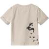 Kids Yee Haw Print Boxy T-Shirt, Sand - T-Shirts - 2