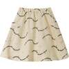 Girls Wander Lust & Desert Dust Patch Pocket Midi Skirt, Sand - Skirts - 1 - thumbnail