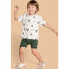 Kids All-Over Print Boxy T-Shirt, Off-White - T-Shirts - 3