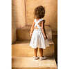 Girl Gauze Sleeveless Pinafore Dress, Off-White - Dresses - 3