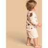 Baby Terry Mountains Print Ribbed Hem Sweatshirt, Sand - Sweatshirts - 3