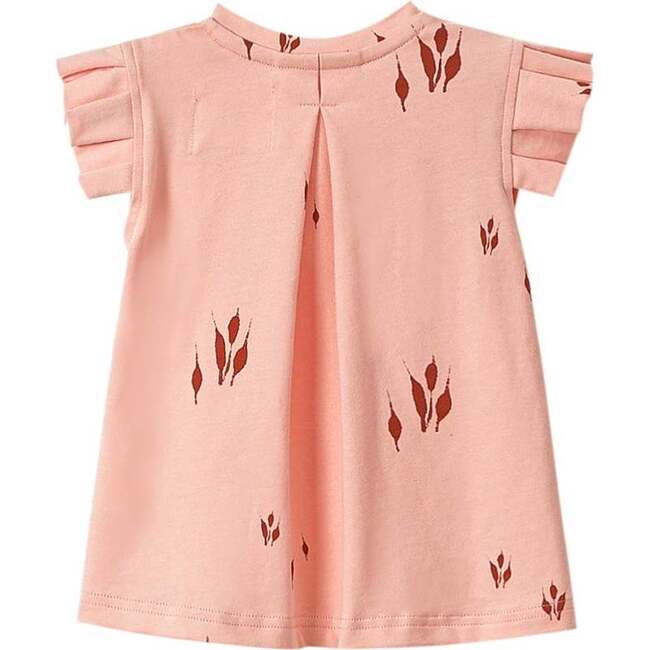 Baby Tent Box Pleated Sleeve Dress, Peach - Dresses - 2