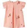 Baby Tent Box Pleated Sleeve Dress, Peach - Dresses - 2