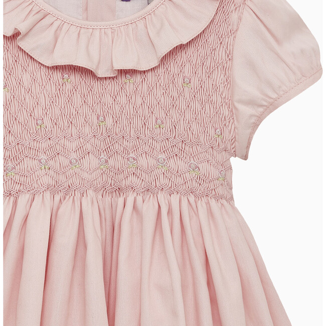 Toddler Willow Rose Hand Smocked Dress, Pink - Dresses - 4