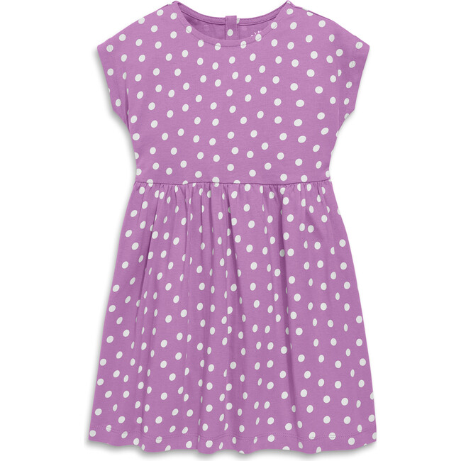 Backyard Dress In Dots, Lavender White Dot