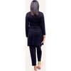 Women's Second Skin Maternity Robe, Black - Robes - 3