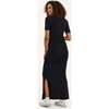 Women's Hugo Short Sleeve Side Slit Maxi Dress, Black - Dresses - 2