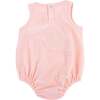 LOVE Terry Applique Terry Bubble, Pale Pink - Rompers - 2