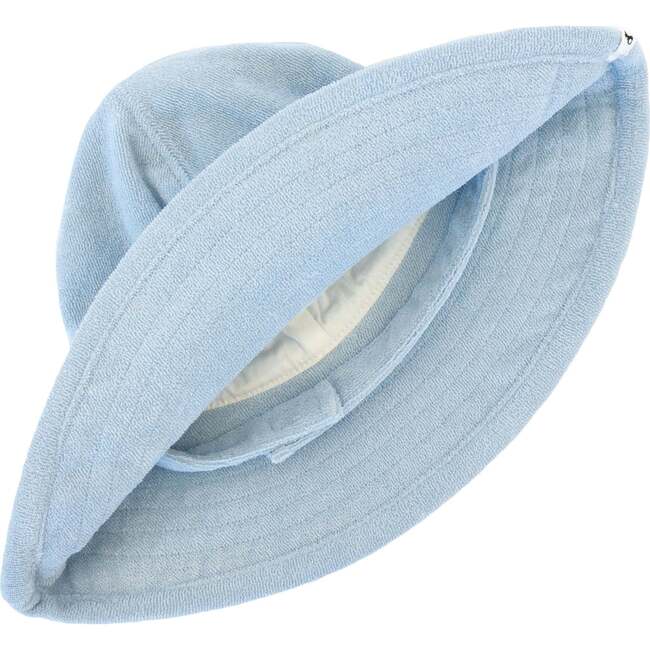 Cotton Terry Sunhat, Sky Blue - Hats - 2