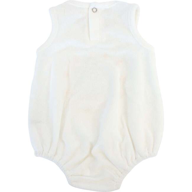 Golden Sun Terry Applique Terry Bubble, Snow - Rompers - 2