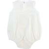 Golden Sun Terry Applique Terry Bubble, Snow - Rompers - 2