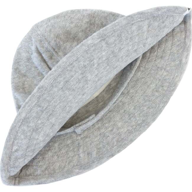 Cotton Terry Sunhat, Heather Gray - Hats - 3