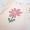 Blush Daisy Terry Applique Tee Tushie Set, Blush - Mixed Apparel Set - 3