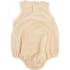 Blush Daisy Terry Applique Terry Bubble, Natural - Rompers - 2