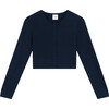 Women's Lauren Full Sleeve Crop Cardigan II, Navy - Cardigans - 1 - thumbnail