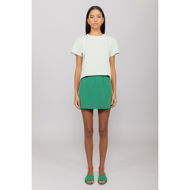 Women's The Margo Crew Neck Short Sleeve Tee, Celery - T-Shirts - 3