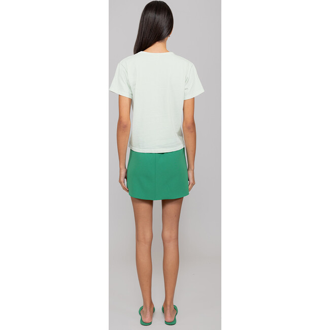 Women's The Margo Crew Neck Short Sleeve Tee, Celery - T-Shirts - 5