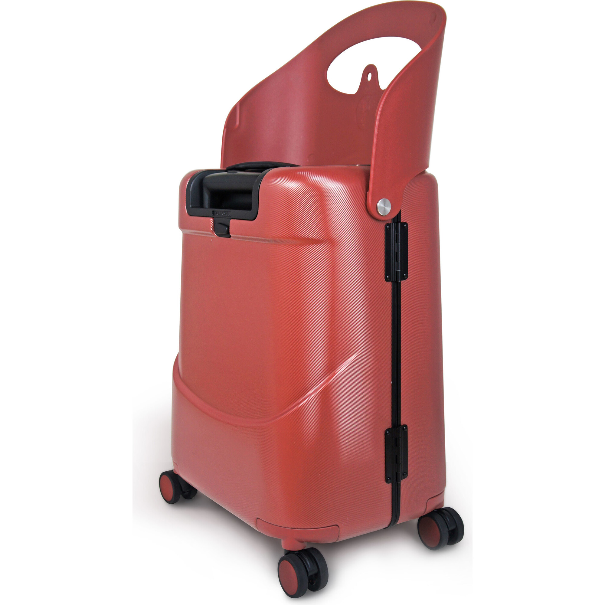 MiaMily 18-Inch Ride-On Trolley Carry-On Luggage, Maroon Red - Luggage - 1