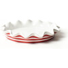 Red Stripe 8 Ruffle Pie Dish - Tabletop - 1 - thumbnail