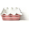 Red Stripe 13 Ruffle Casserole - Tabletop - 2