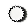 Black Arabesque Scallop 14 Pasta Bowl - Tabletop - 1 - thumbnail