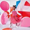 Girl Varsity-Style Raglan Sleeve Cardigan, Pink & White - Cardigans - 5