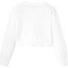 Girl Short Cardigan, White - Cardigans - 2