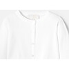 Girl Short Cardigan, White - Cardigans - 3