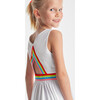 Girl Pleated Dress, White - Dresses - 7