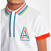 Boy Cotton Pique Polo Shirt, White - Polo Shirts - 6