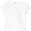 Baby Girl Short Sleeve T-Shirt, White - T-Shirts - 2