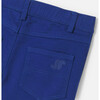 Boy Embroidered Bermuda Twill Shorts, Prussian Blue - Shorts - 4