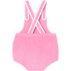 Baby Girl Retro-Chic Terry Romper, Tea Pink - Rompers - 2