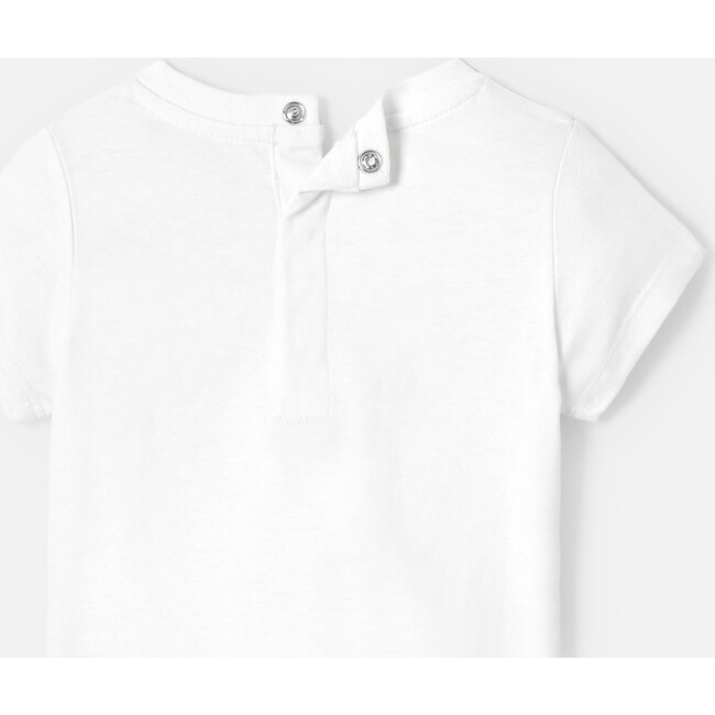 Baby Girl Short Sleeve T-Shirt, White - T-Shirts - 4